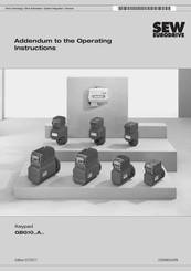 SEW-Eurodrive GBG10 A Series Addendum To The Operating Instructions