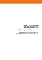Crescent duo lightway Instruction Manual