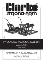 Clarke Strong Arm CML2 Operating & Maintenance Instructions
