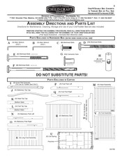 Foundations Child Craft 31261 Assembly Directions And Parts List