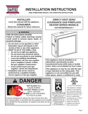Empire DVCT50CBP95KP-1 Installation Instructions Manual
