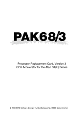 WRS PAK68/3 Manual