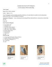 WCS Dumpster Assembly Instructions Manual