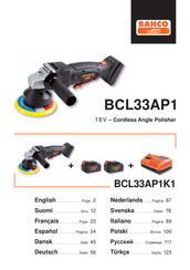 Bahco BCL33AP1K1 Operating Instructions Manual