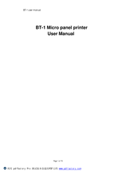 Better BT-1 User Manual