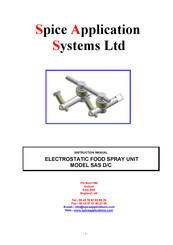 Spice Application Systems SAS D/C Instruction Manual