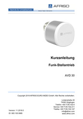 AFRISO AVD 30 Quick Start Manual