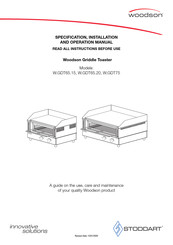 Woodson W.GDT65.15 Specification, Installation And Operation Manual