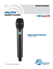 Lectronics Digital Hybrid Wireless HHa-941 Instruction Manual