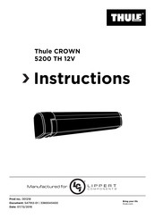 Thule CROWN 5200 TH 12V Instructions Manual