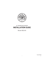 Bertazzoni MD24X Installation Manual