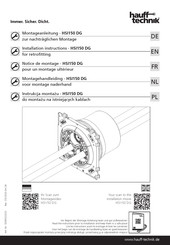 Hauff-Technik HSI150 DG Installation Instructions Manual