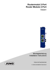 JUMO 705042 Installation Instructions Manual