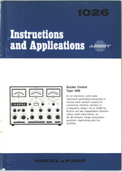 Brüel & Kjær 1026 Instructions And Applications