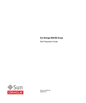 Sun Oracle Sun Storage 2500-M2 Arrays Site Preparation Manual