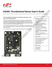 Silicon Laboratories Thunderboard Sense UG250 User Manual