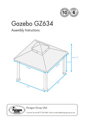 Paragon GZ634 Assembly Instructions Manual