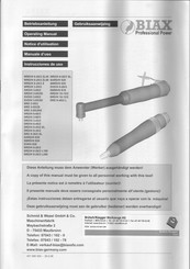 BIAX SRD 645/2 L Operating Manual