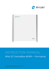 Nilar FERROAMP EC HomeBox 6kWh Instruction Manual