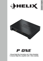 HELIX P ONE Manual