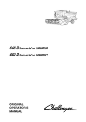 Challenger 648 D Original Operator's Manual