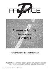 Prestige APSPS1 Owner's Manual