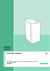 Siemens WP13T483BY Instruction Manual
