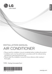LG ABNQ48GM3A0 Installation Manual