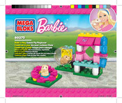 Mega Bloks Barbie Build 'n Play Guinea Pig Playhouse 80273 Assembly Instructions Manual