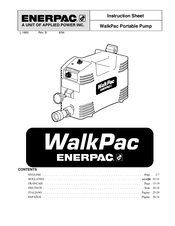Enerpac WalkPac Instruction Sheet