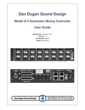 Dan Dugan Sound Design E-3 User Manual