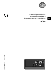 IFM AX460 Operating Instructions Manual