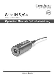 LumaSense technologies IN 5-H plus Operation Manual
