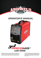 Arcoweld ArcoMiG LCD 250C Operator's Manual