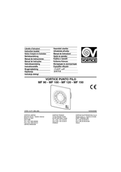 Vortice MF 120 Instruction Booklet