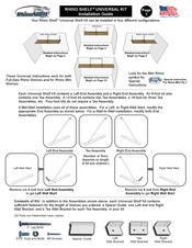 RHINO SHELF UNIVERSAL KIT Installation Manual