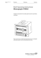 Endress+Hauser Memograph CVM40 Brief Operating Instructions