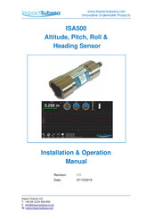 ImpactSubsea ISA500 Installation & Operation Manual