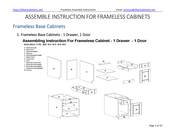 LifeArt Cabinetry DB24-3 Assemble Instruction