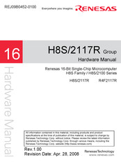 Renesas H8S/2117R Series Hardware Manual