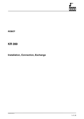 Kuka KR 350 Installation & Connection Manual