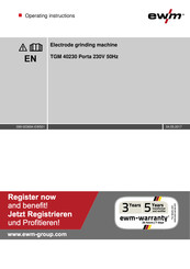 EWM TGM 40230 Porta Operating Instructions Manual