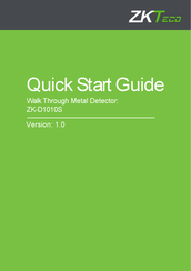 ZKTeco ZK-D1010S Quick Start Manual