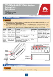 Huawei ESS-240V12-9AhBPVBA03 Quick Manual