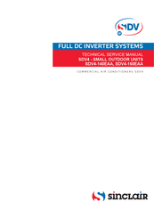 Sinclair SDV4-140EAA Technical & Service Manual