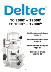 Deltec TC 1000ix Operating Instructions Manual