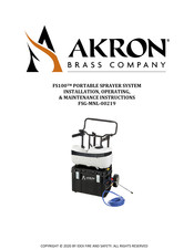 Akron FSG-MNL-00219 Installation, Operating,  & Maintenance Instructions