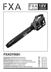 FXA FXAGY0081 Instruction Manual