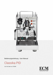 Ecm manufacture Classika PID Manuals 