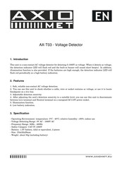 AXIOMET AX-T03 Manual